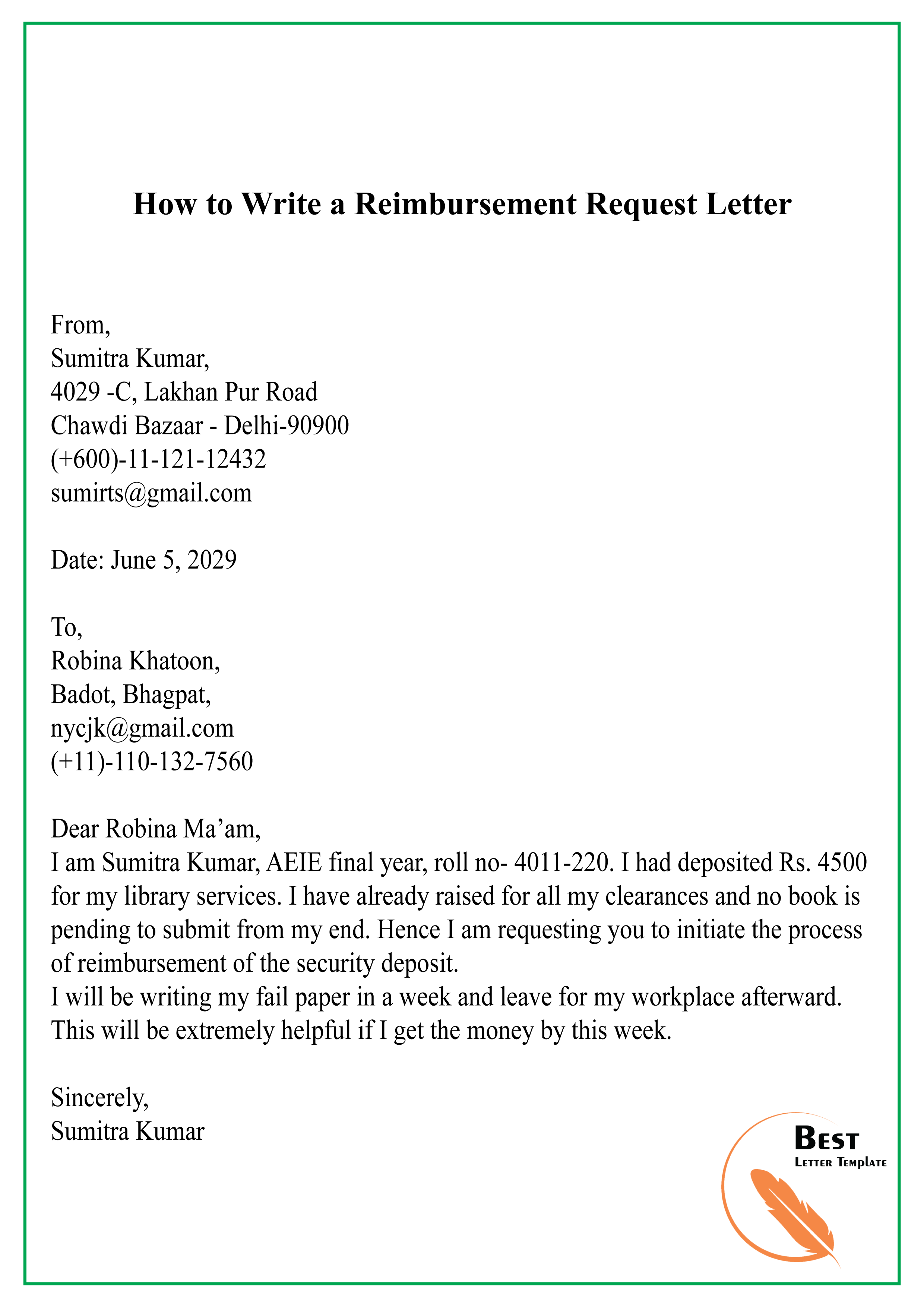 How To Write A Letter Of Extreme Hardship Charles Leals Template