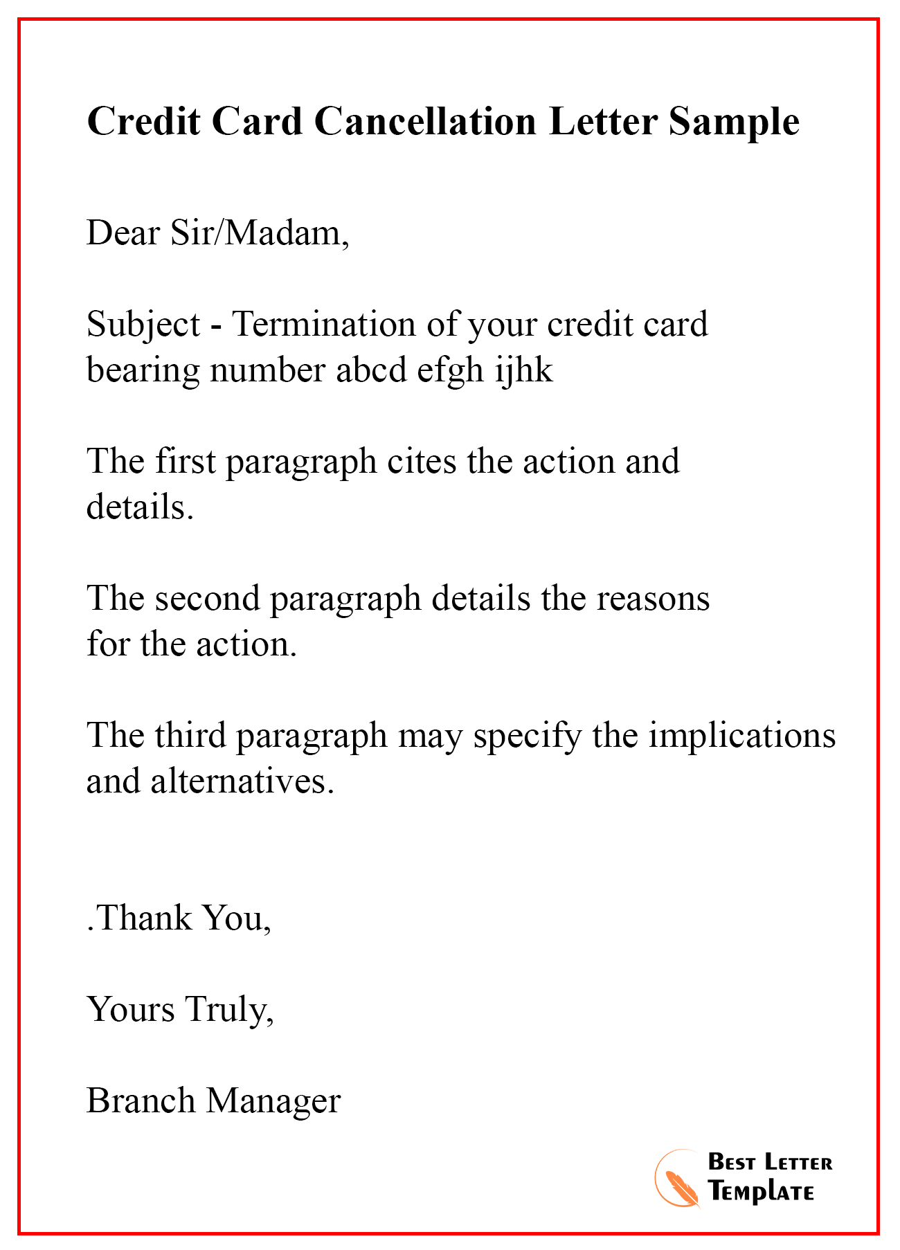 Contoh Surat Increase Credit Card
