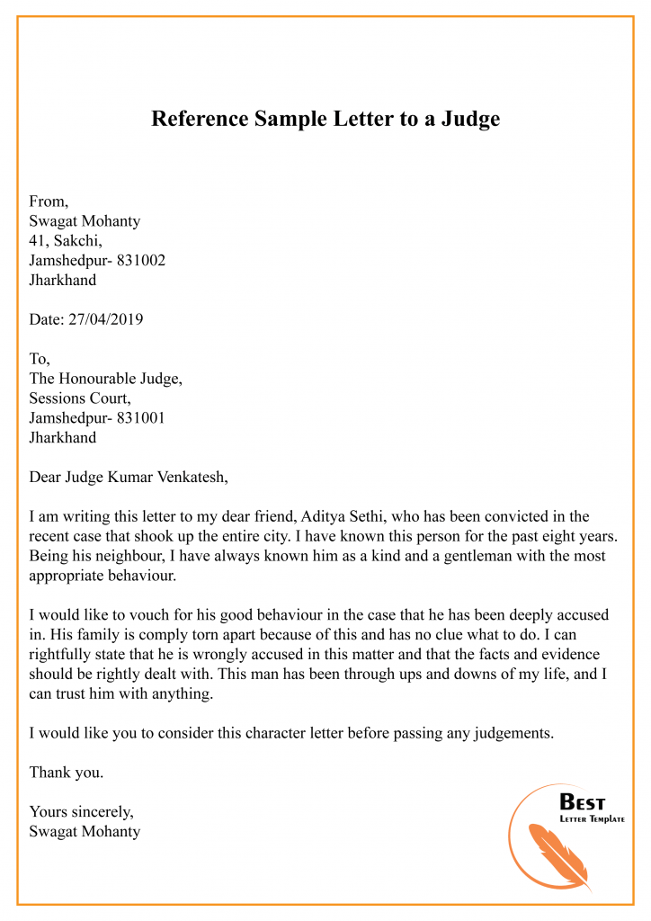 Formatting A Reference Letter from bestlettertemplate.com