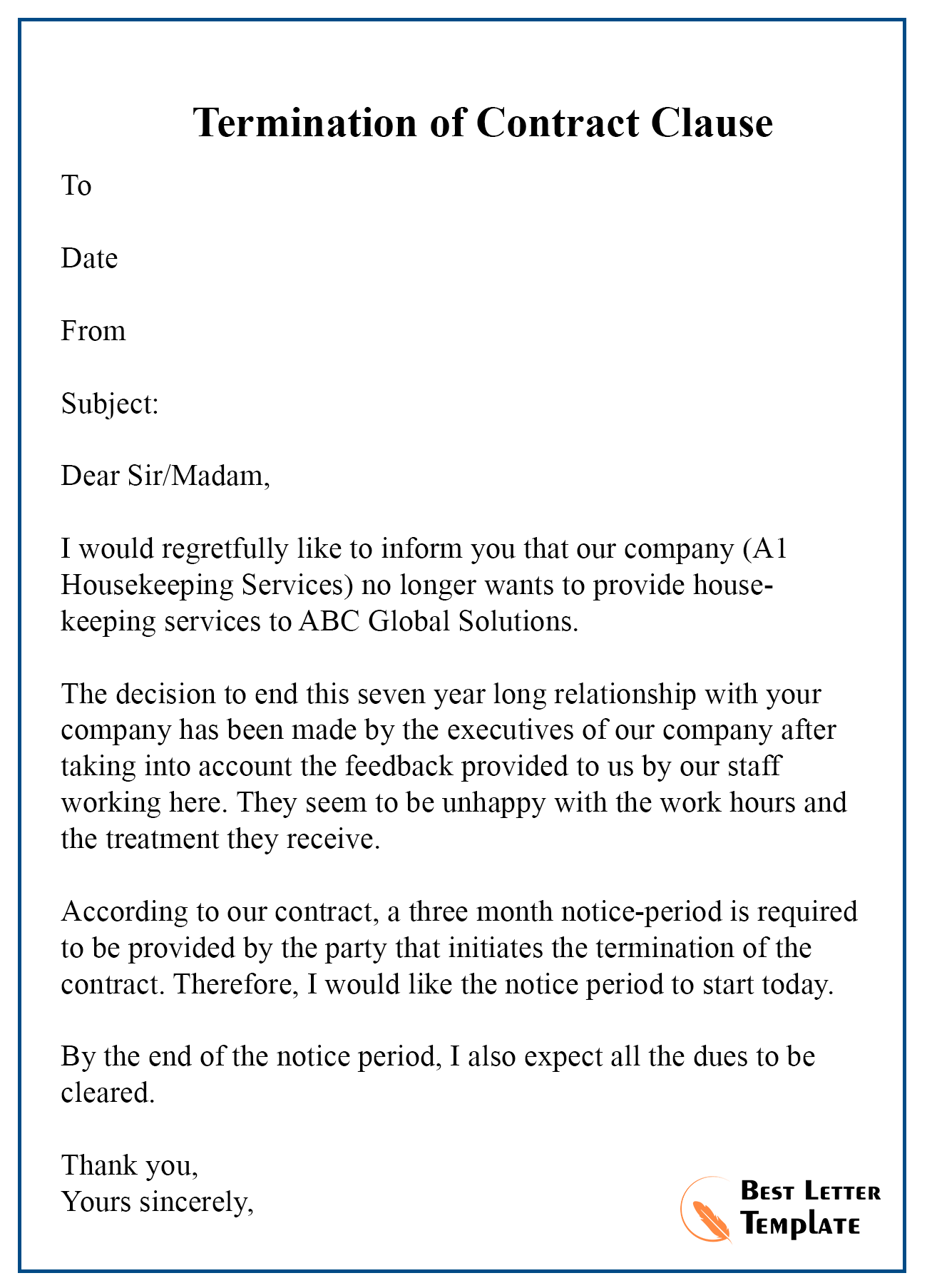 Thank You Letter To Contractor from bestlettertemplate.com