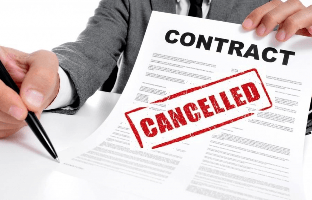 Cancellation Letter Template of Contract Format, Sample & Example