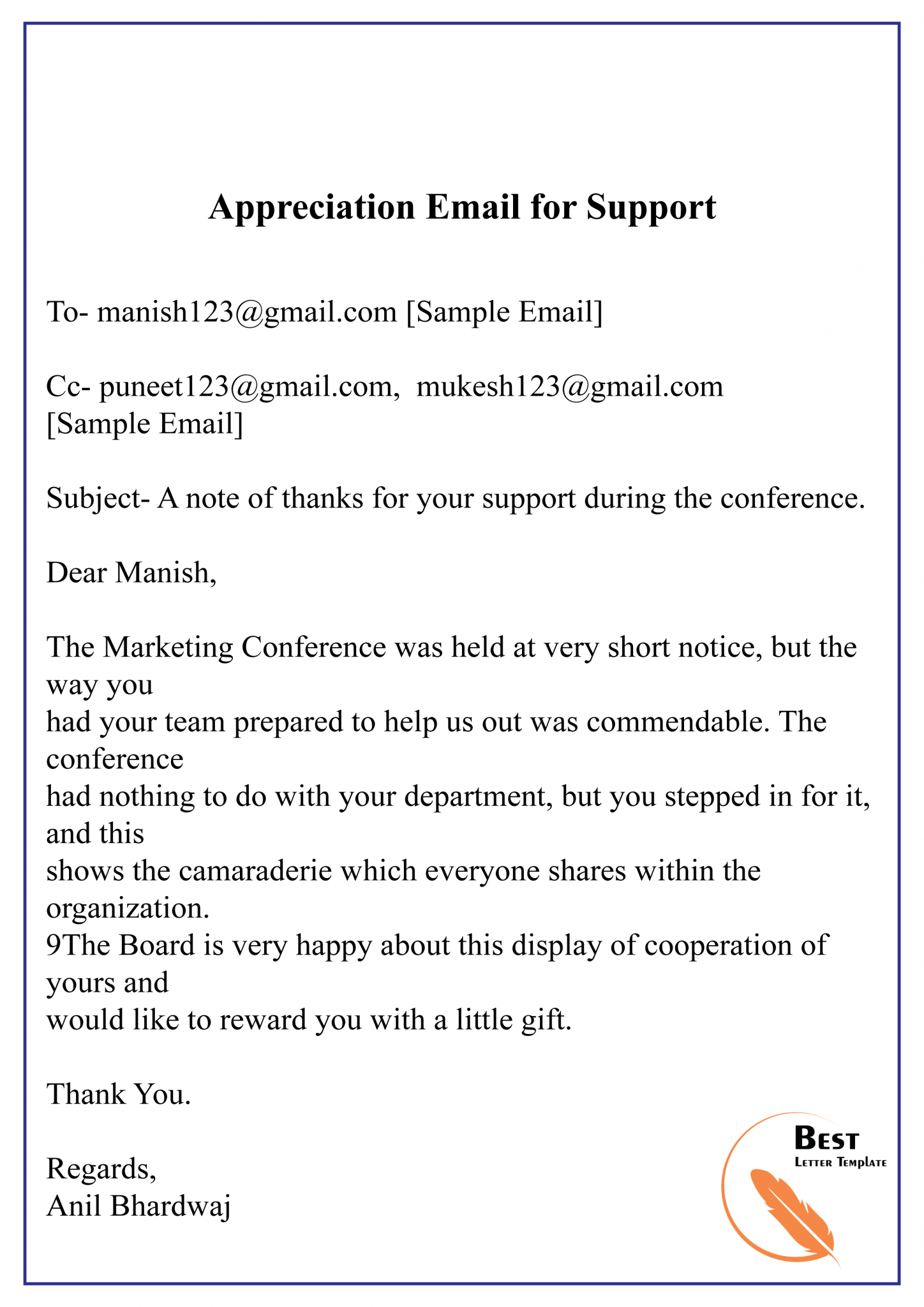 How To Write Appreciation Letter Appreciation Letter Format