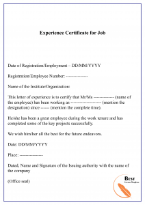 Experience Certificate For Job 01 212x300 