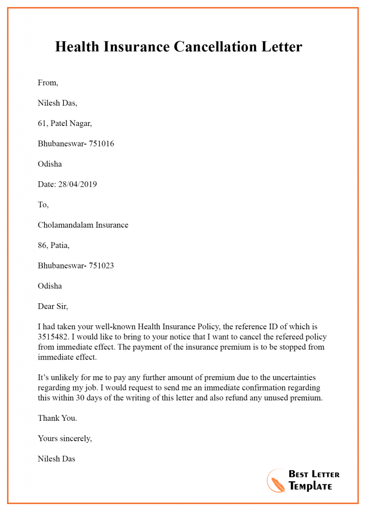 Vehicle Service Contract Cancellation Letter from bestlettertemplate.com