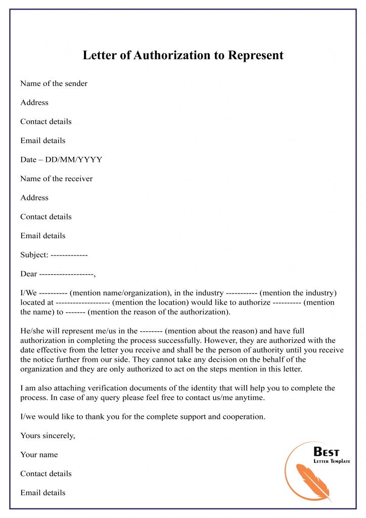 6+ Free Authorization Letter Template PDF & Word [Doc.]
