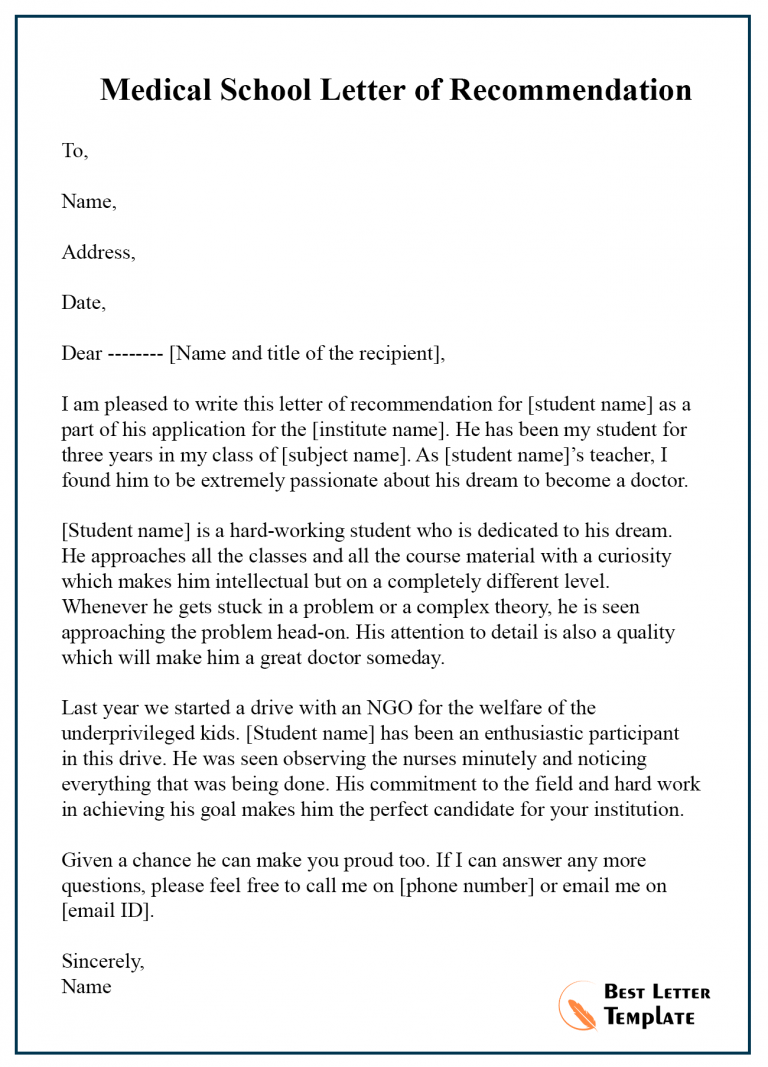 12 Free Recommendation Letter Sample And Example 1665
