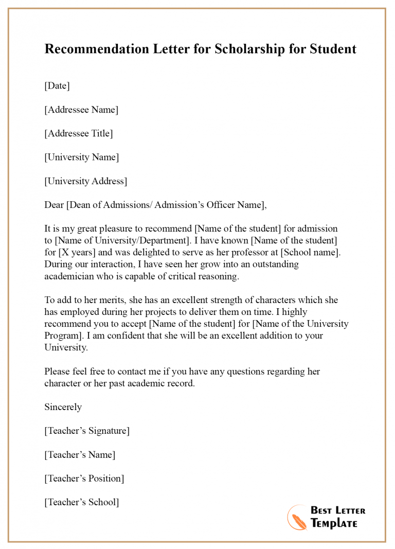 recommendation-letter-for-scholarship-format-sample-example