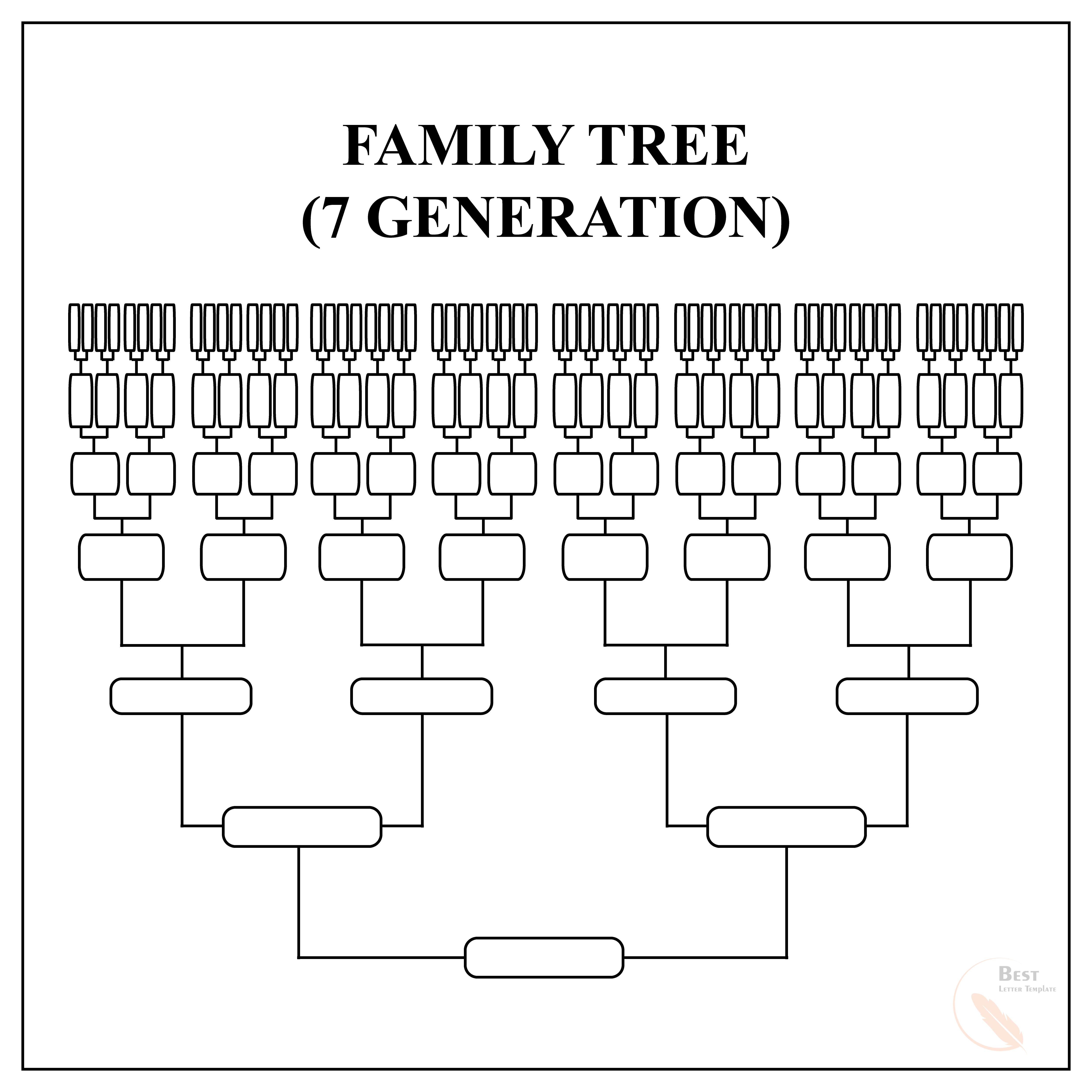 Family Tree Template for 7 Generation