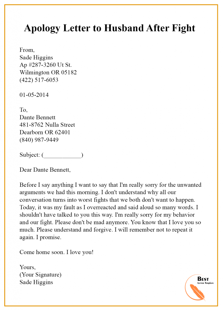 Apologize Letter For Him from bestlettertemplate.com