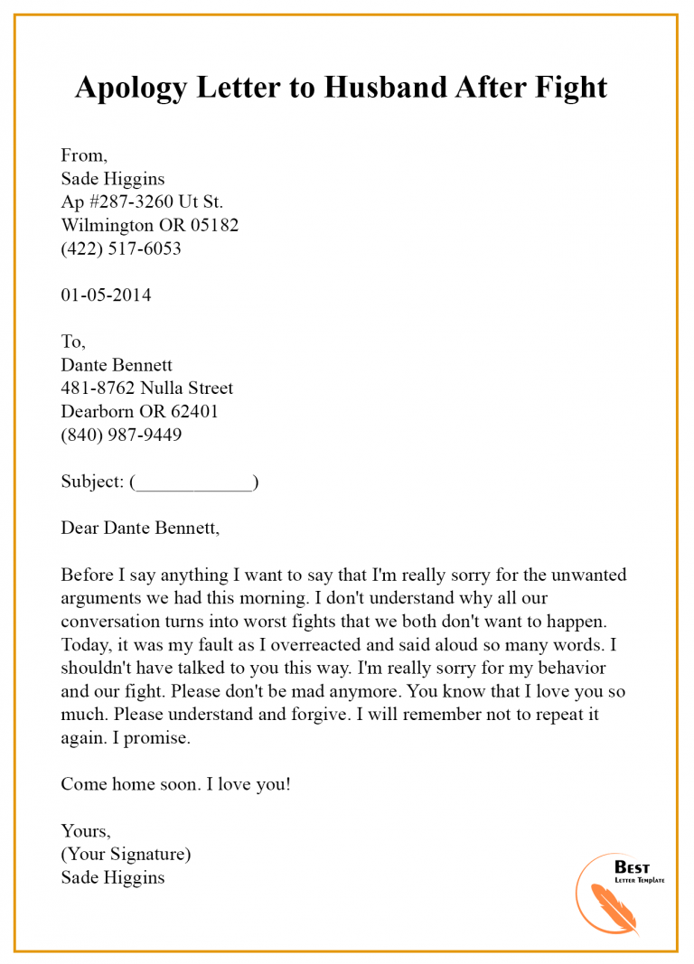 Apology Letter To Husband After Fight 768x1067 