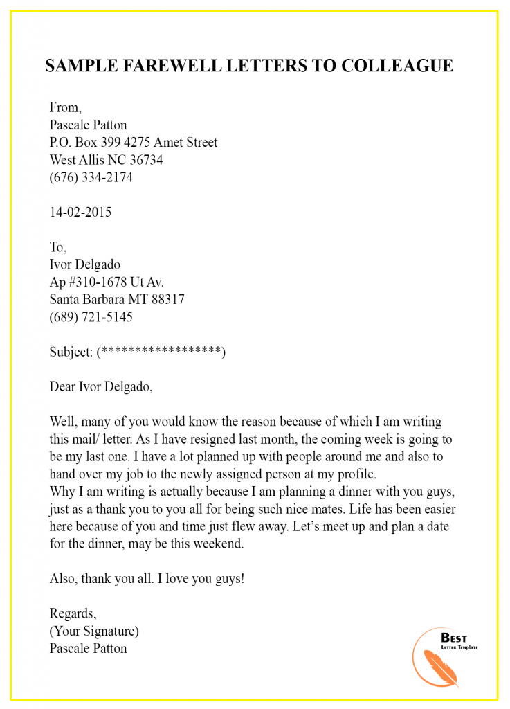 Apology Letter To Coworker from bestlettertemplate.com