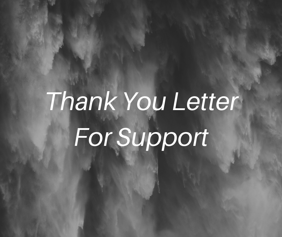 Thank You Letter Template for Support - Sample & Examples