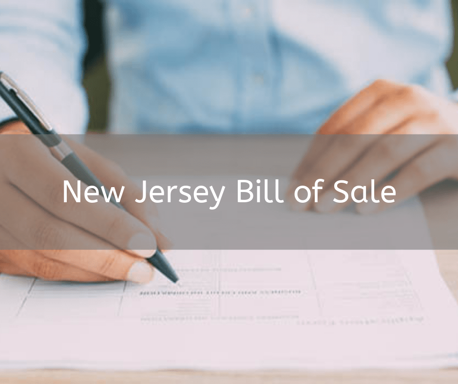 notarized bill of sale in nj