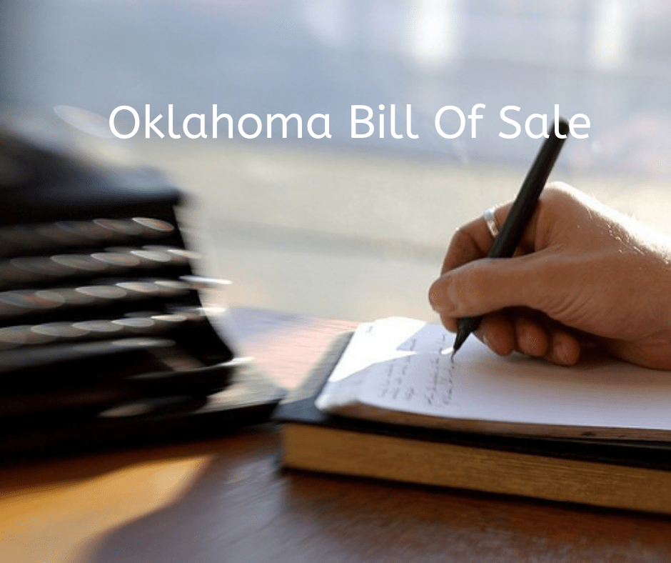 Oklahoma Bill Of Sale for DMV, Car, Boat PDF &amp; Word