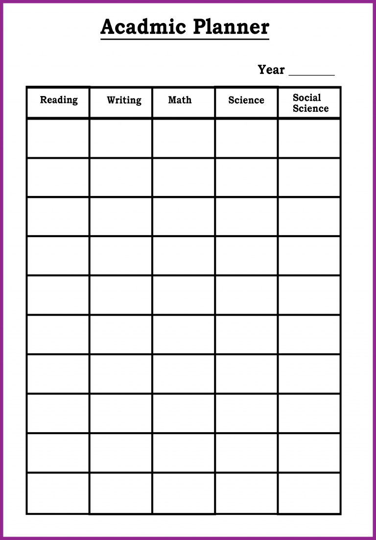 Free Printable Monthly Planner 2020 Template in PDF, Word &amp; Excel