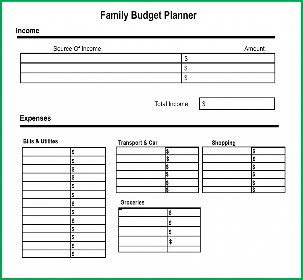 Family Budget Planner