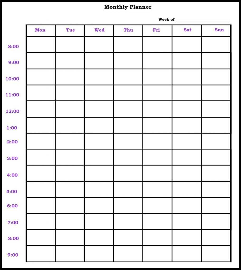Monthly Study Planner