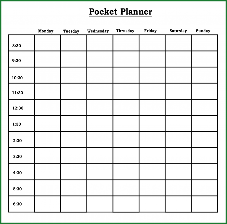 Free Printable Monthly Planner 2020 Template in PDF, Word & Excel