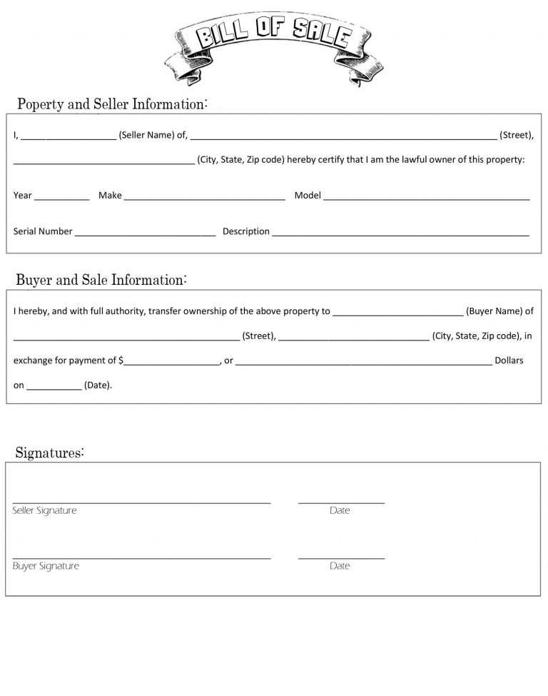 Oregon Bill of Sale for DMV, Car, Boat – PDF & Word