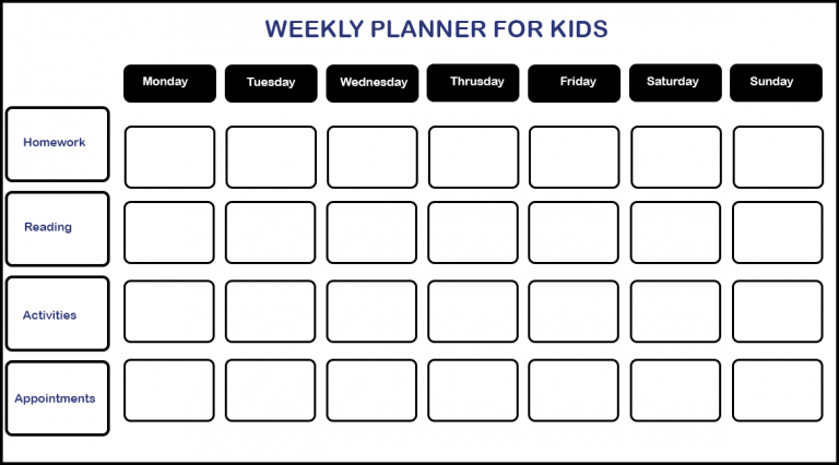 Printable Weekly Planner Sample with Examples in PDF, Word & Excel