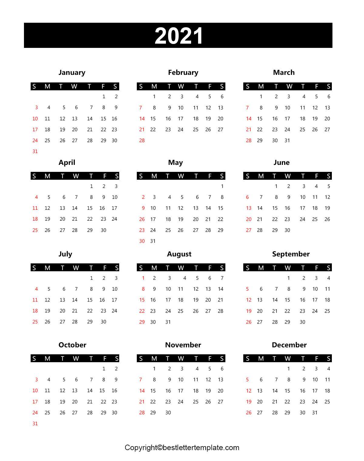 google-docs-calendar-template-2021