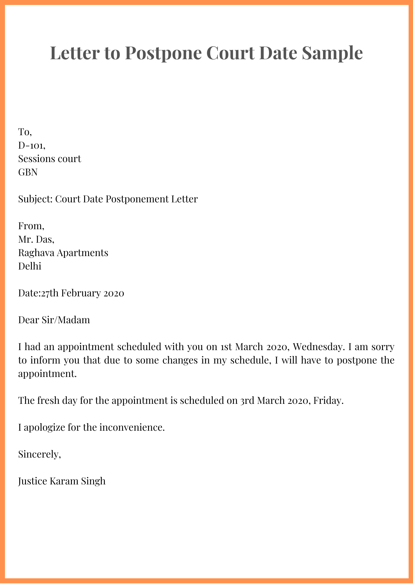 Sample Letter To The Court from bestlettertemplate.com