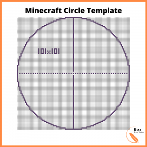 Printable Minecraft Circle Template -- (Chart, Diagram)
