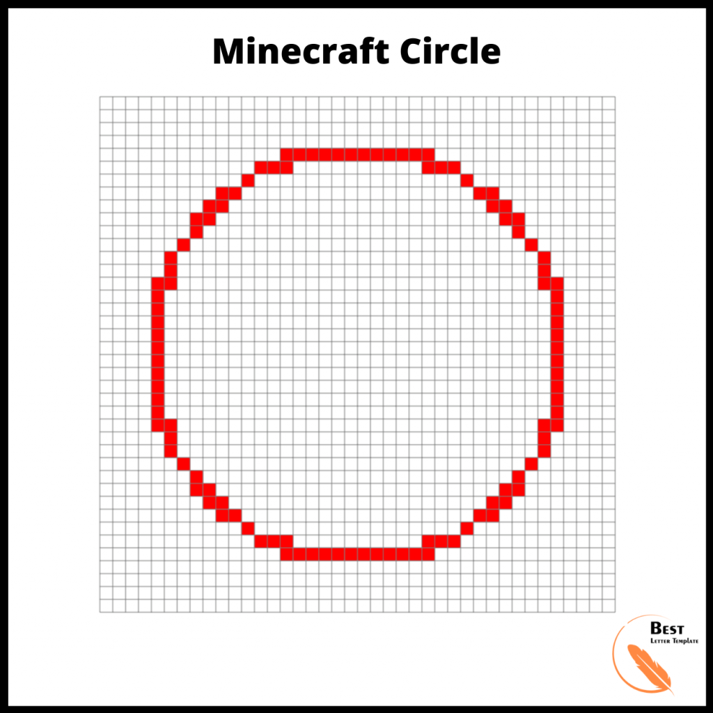 Printable Minecraft Circle Template Chart Diagram Printable Minecraft Circle Template Chart Diagram