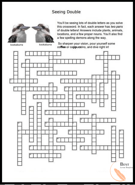 Printable crossword puzzles for adults