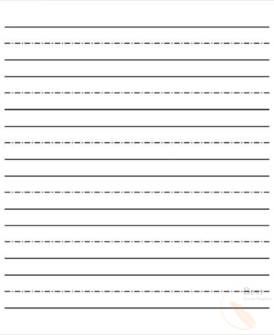 paper with dotted lines for writing