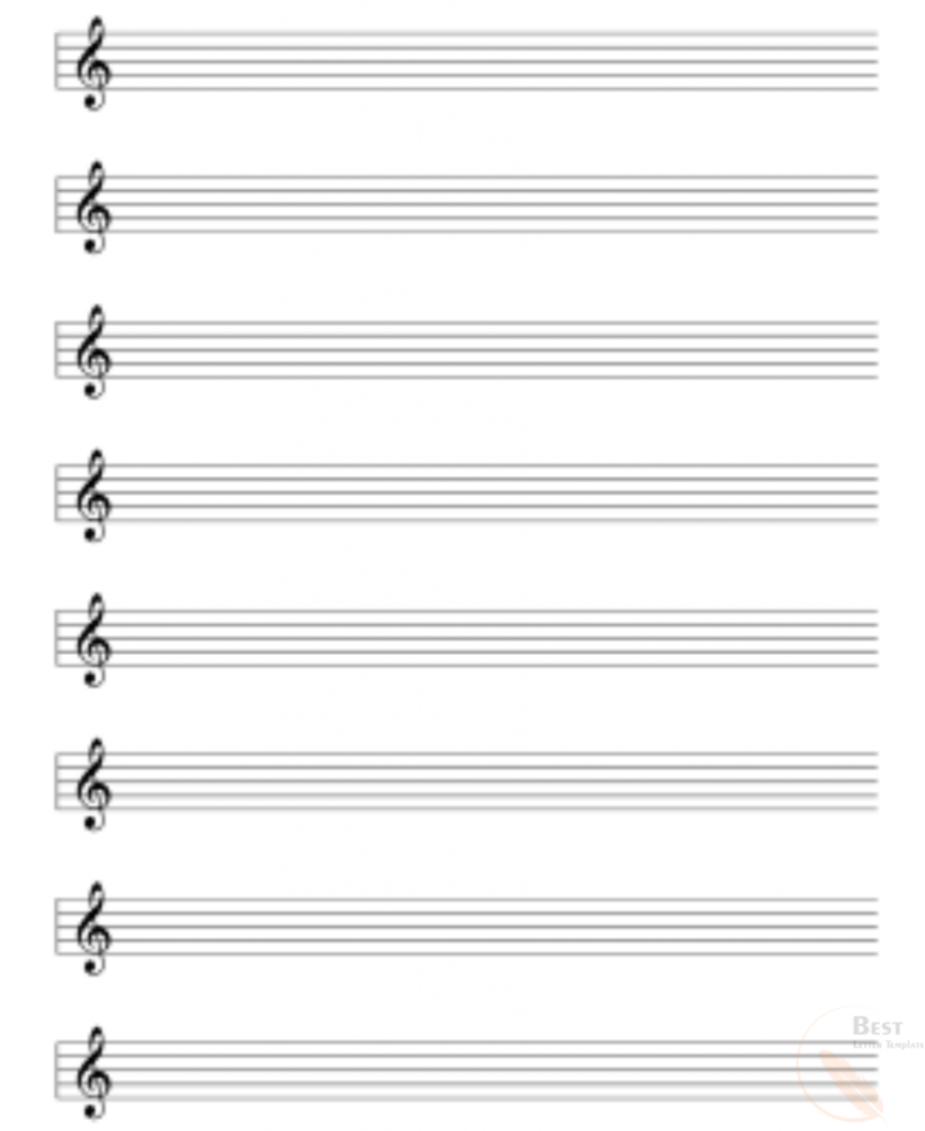 Music Lined Paper