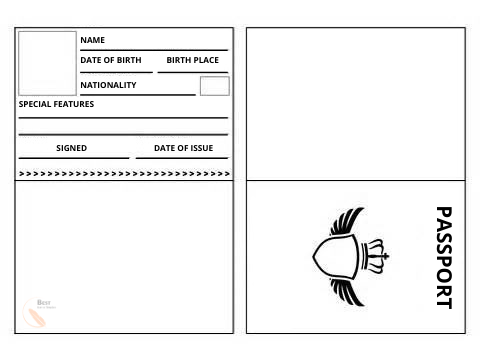 Passport Template for Students