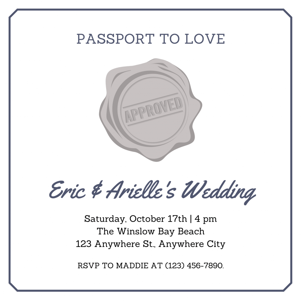 Passport Wedding Invitations Template from bestlettertemplate.com