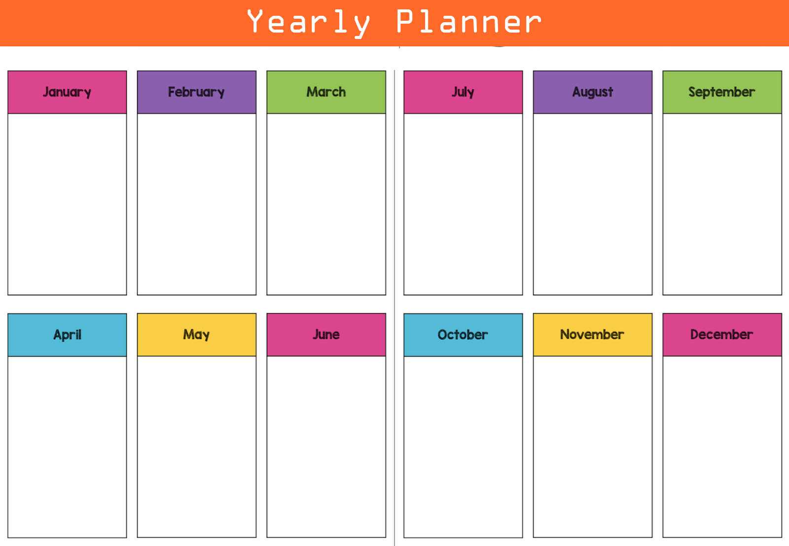 Yearly Planner for Business