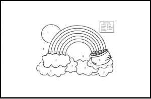 Free Printable Blank Rainbow/Rainbow Coloring Page Templates