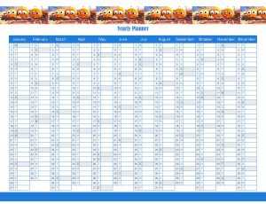 Free Printable Yearly Planner Template in PDF, Word &amp; Excel
