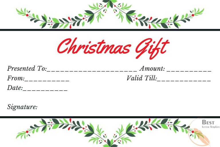 Free Blank Printable Gift Voucher Template In Word PDF