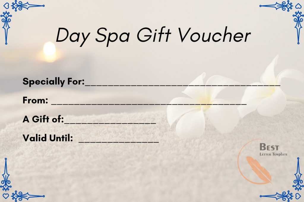 Day Spa Gift Voucher