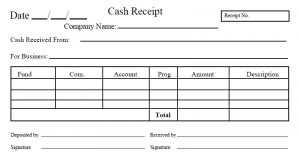 Free Printable Cash Receipt Template PDF, Word &amp; Excel