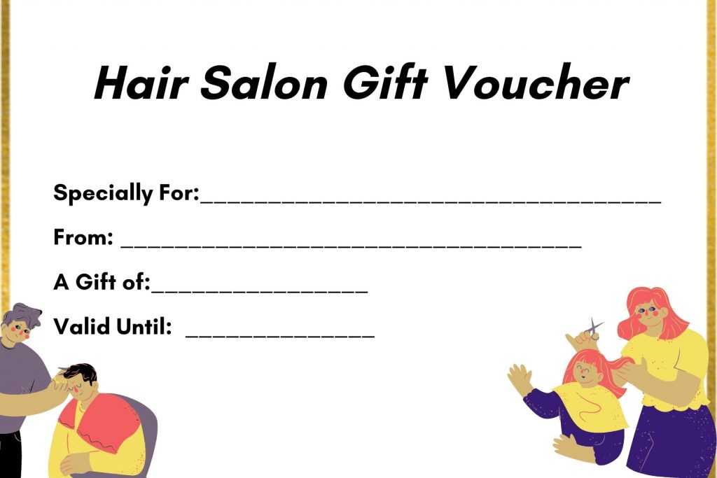 Hair Salon Gift Voucher