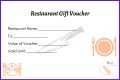 Free Blank Printable Gift Voucher Template in Word &amp; PDF