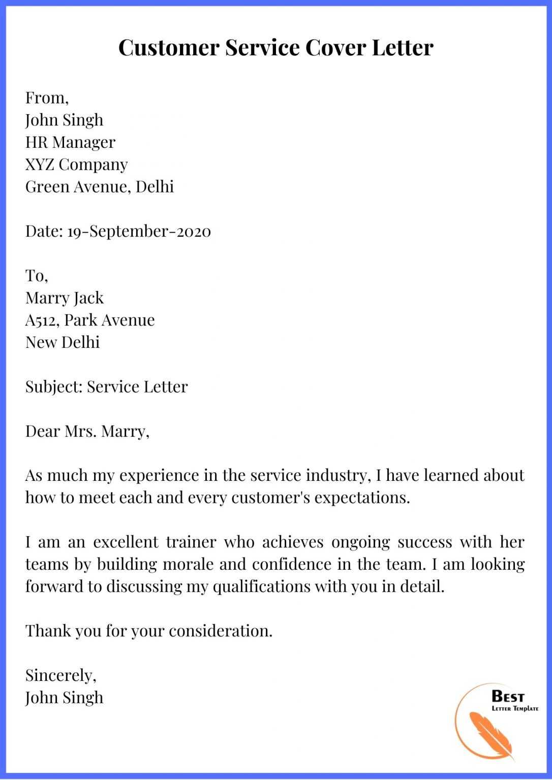 serving cover letter examples