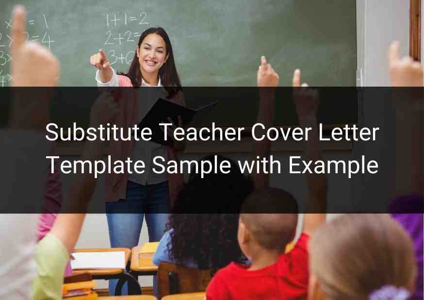 sample cover letters for substitute teaching